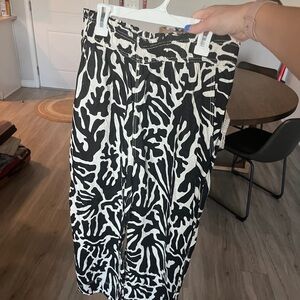 H&M Black and White Pants